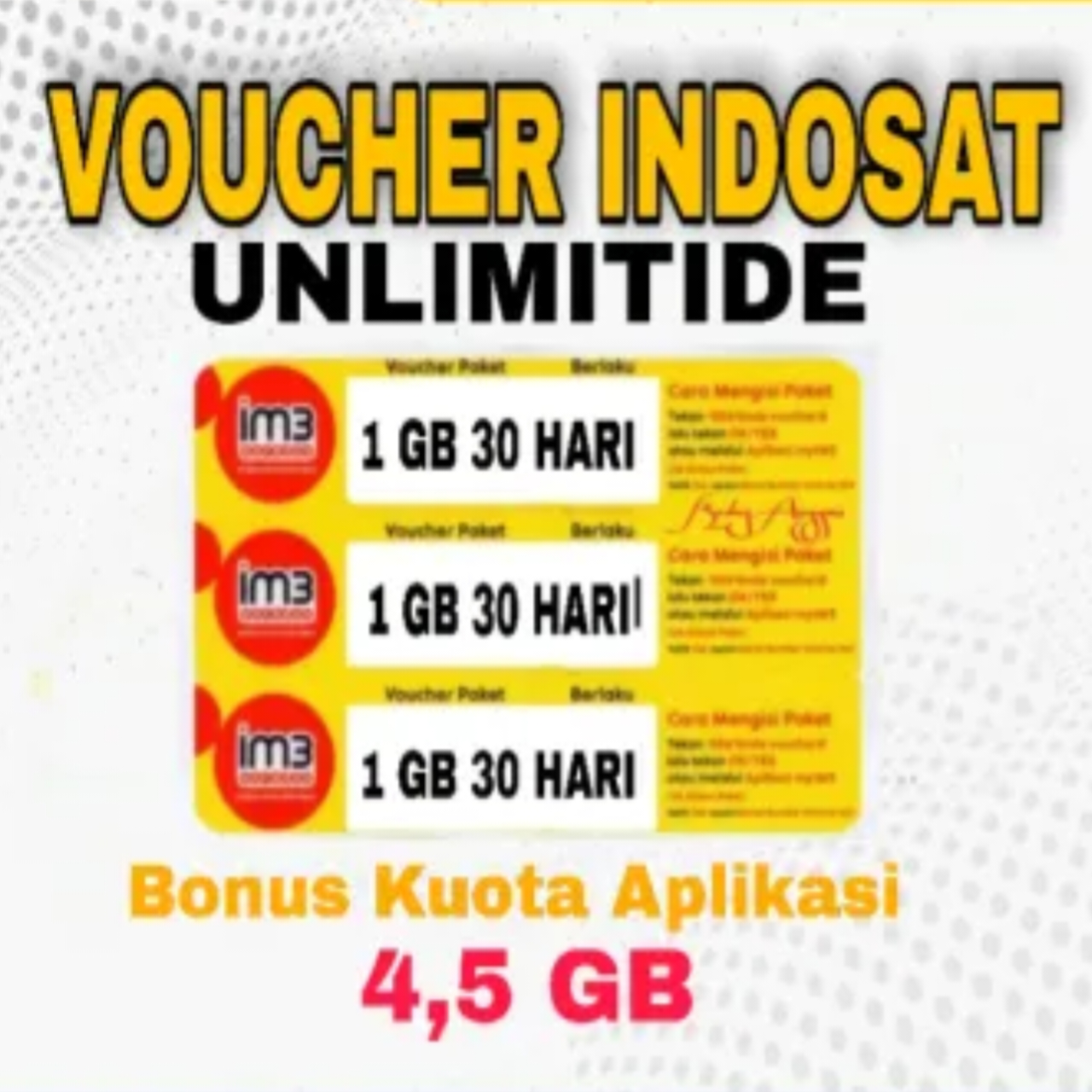 Voucher unlimited indosat 1gb